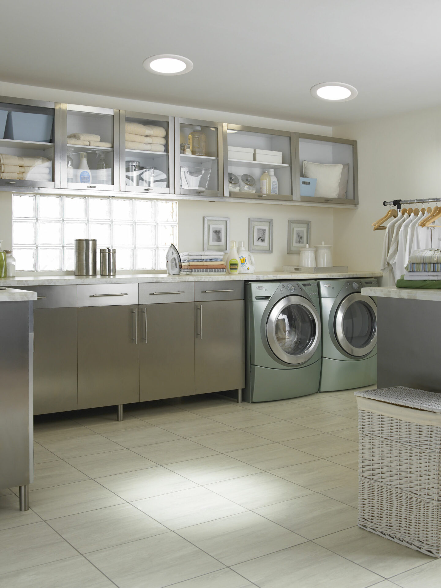 A view of a laundry room